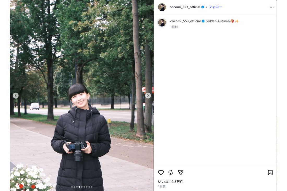 小川智大が所属するチームの本拠地、ポーランド・ルブリンを訪問か？（Cocomiのインスタグラムより）