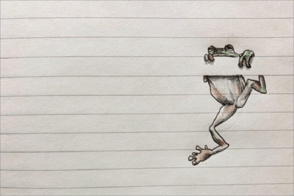 RT企画を始めるために書いたカエルのイラスト。