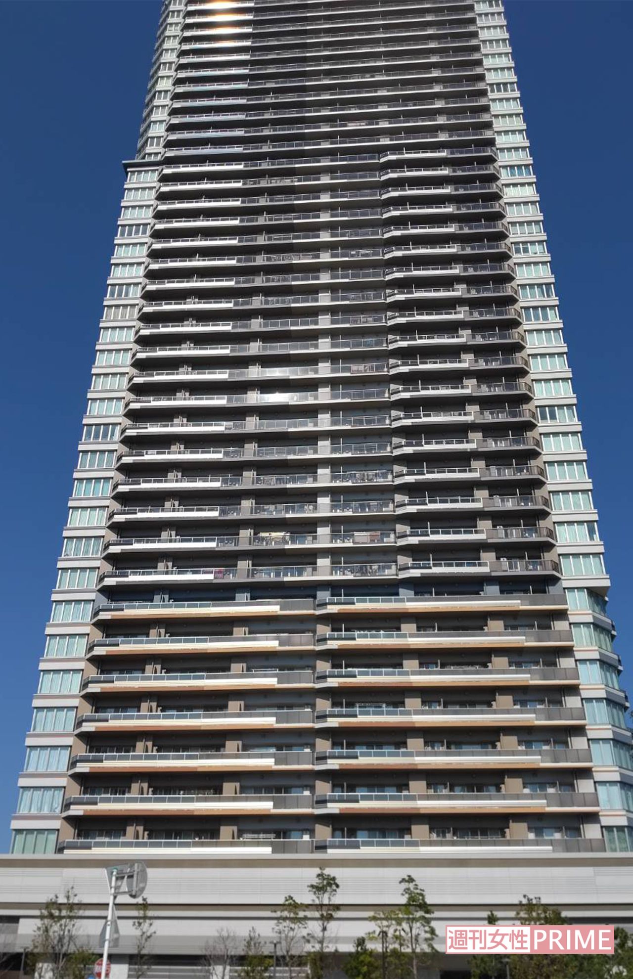 転落事故が起きた千葉県美浜区の高級タワーマンション