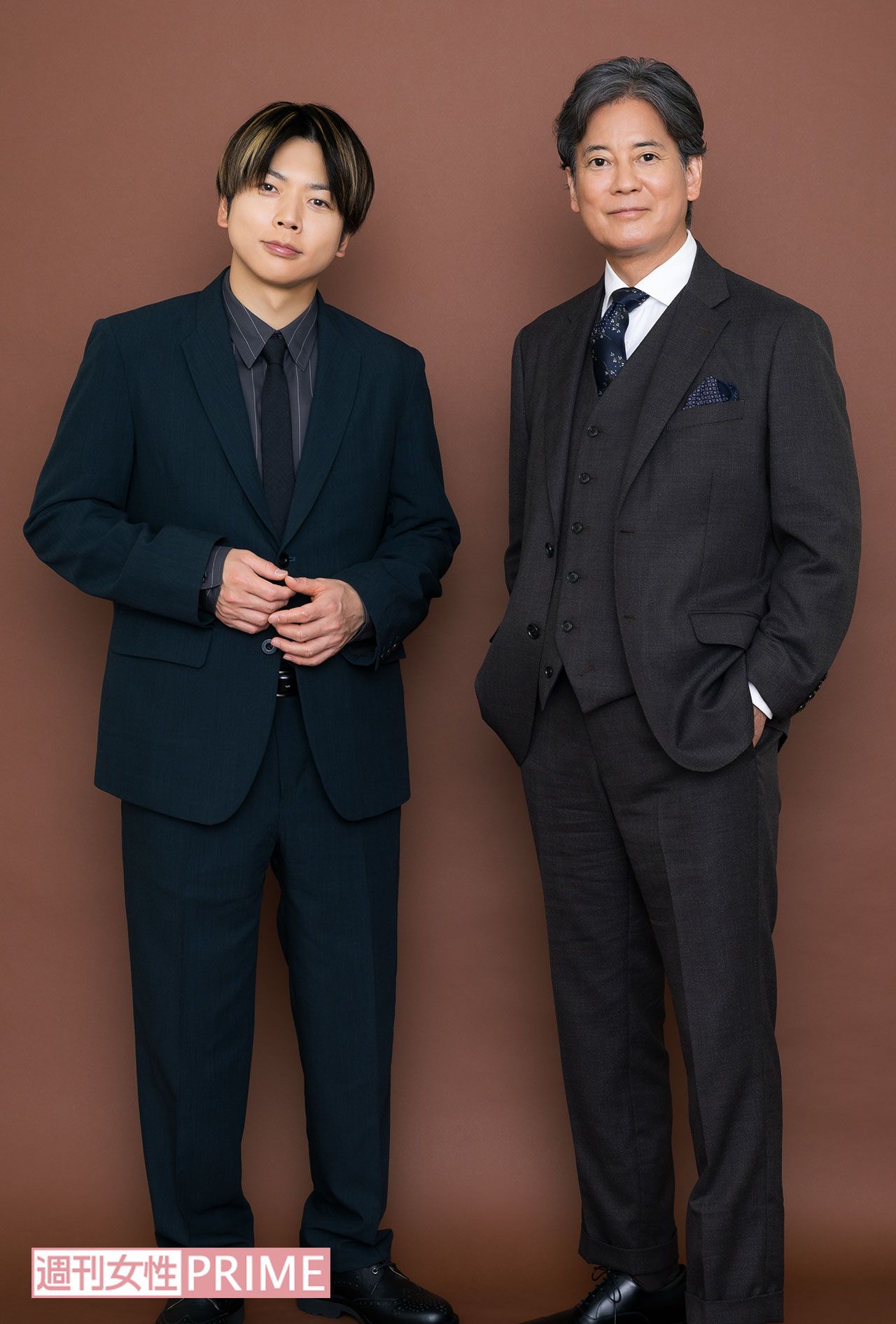 撮影/矢島泰輔　ヘアメイク/【唐沢】野中真紀子（eclat）　スタイリング/【唐沢】勝見宜人（Koa Hole inc.）、【増田】三島和也（Tatanca）　衣装協力/【唐沢】メンズビギ（03-5428-0378）