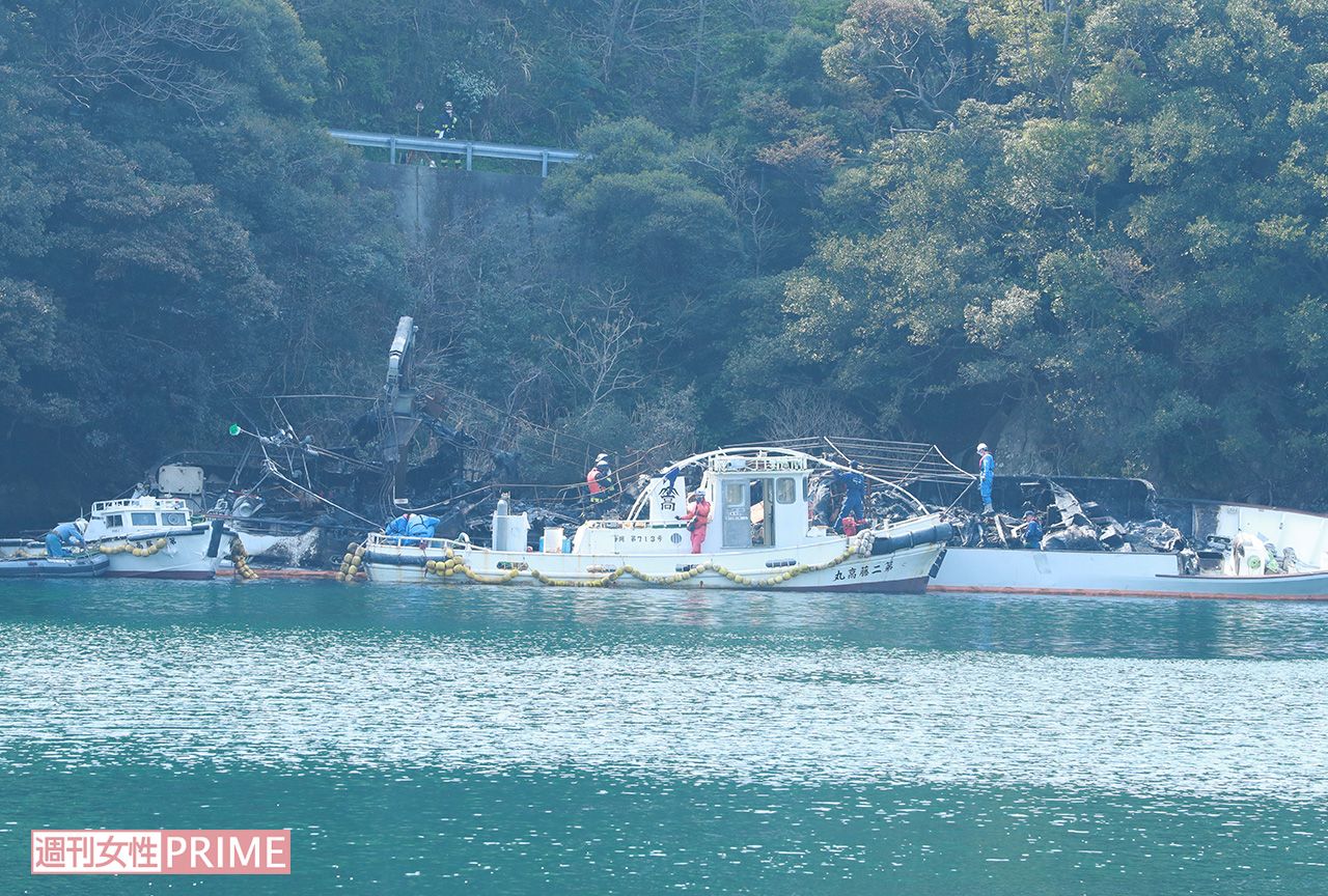 焼けてしまった光進丸