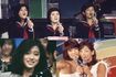 「花の中三トリオ」(上段左から桜田淳子、森昌子、山口百恵さん)、下段は中森明菜とピンク・レディー