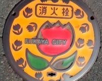 深谷市のマンホールはゆる～いチューリップ柄がキュート