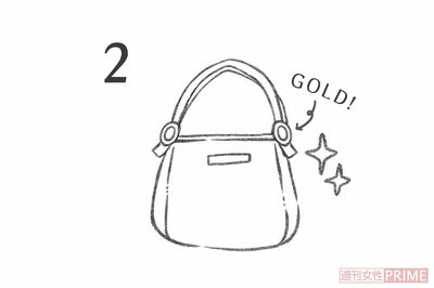 金運引き寄せるゴールドをちりばめて　イラスト／小林萌子