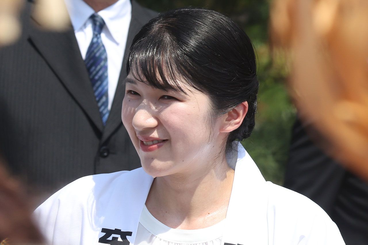 8月2日、御木曳に参加される愛子さま