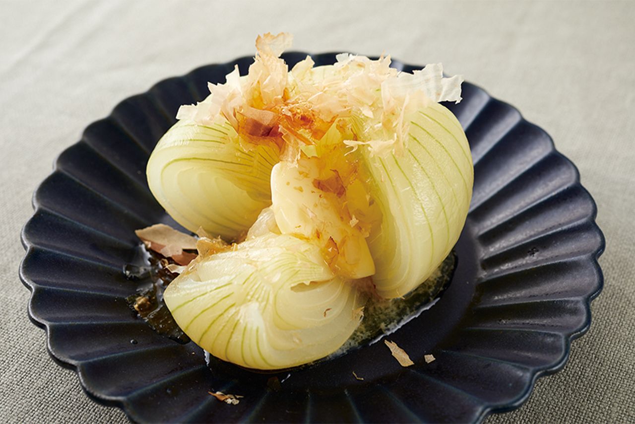 丸ごと玉ねぎのレンジ蒸し