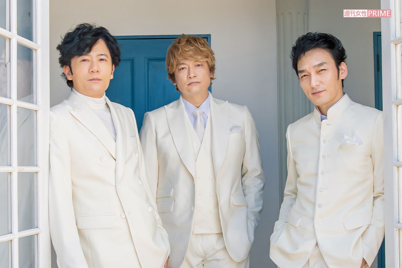 稲垣吾郎、香取慎吾、草なぎ剛　撮影／アライテツヤ