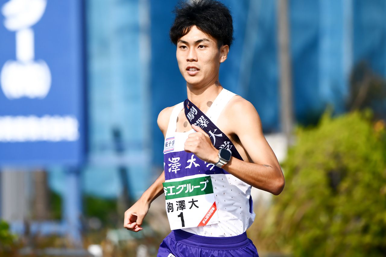 鈴木芽吹選手●駒澤大4年・経営学部。駒澤大キャプテン。出雲6区で区間賞と好調。卒業後はトヨタ自動車へ　写真／アフロ