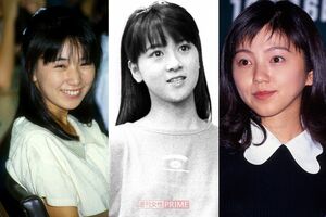 左から、結婚で幸せをつかんだ高井麻巳子、河合その子、渡辺満里奈ら