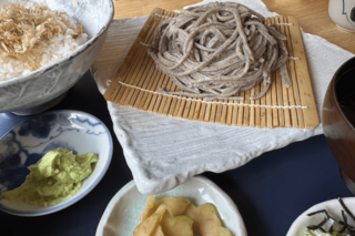 私も加トちゃんも大好きなそば。ここの十割そばは絶品で、長野はおいしいものにあふれていると実感