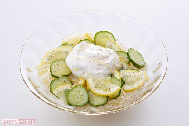 レモンときゅうりそうめん（撮影／廣瀬靖士）