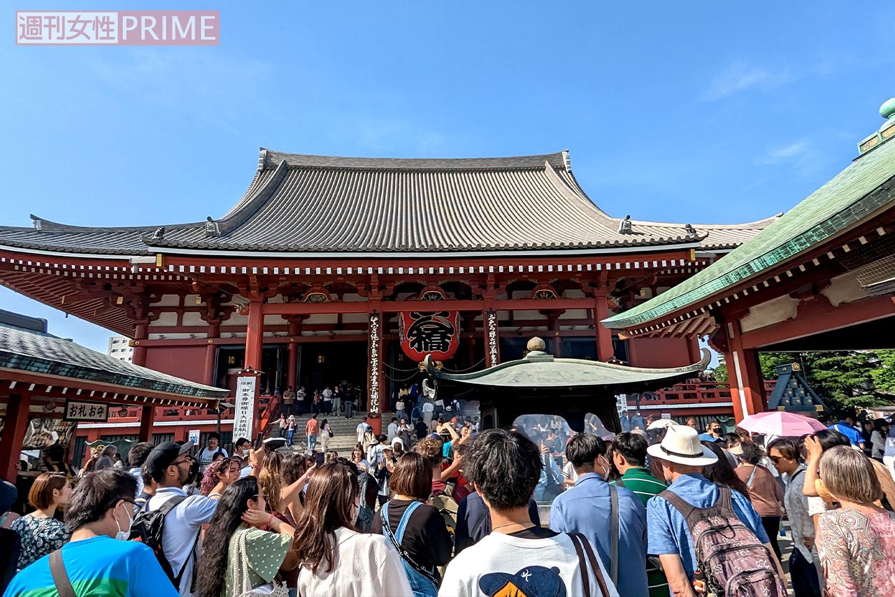 東京・浅草は外国人にも人気のスポット（編集部撮影）