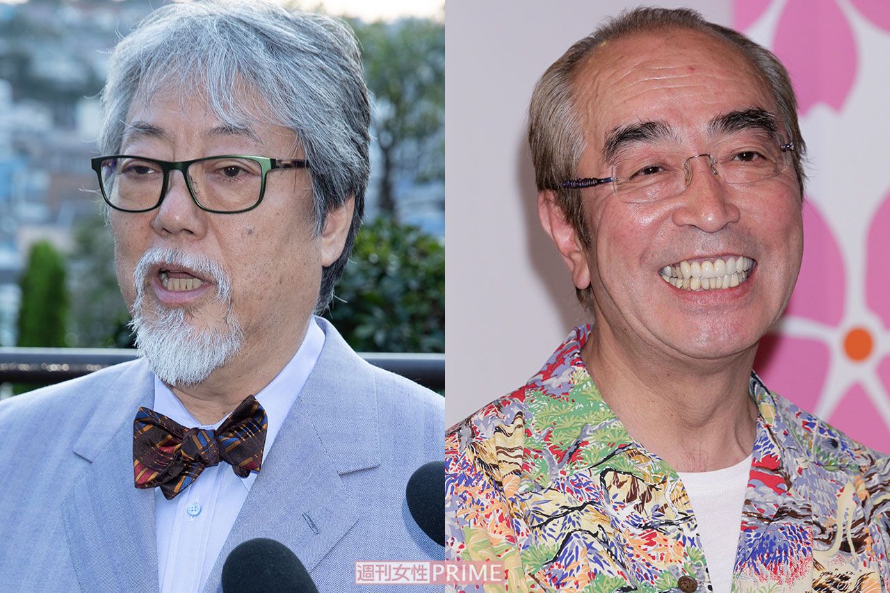 （左から）沢田研二、志村けんさん