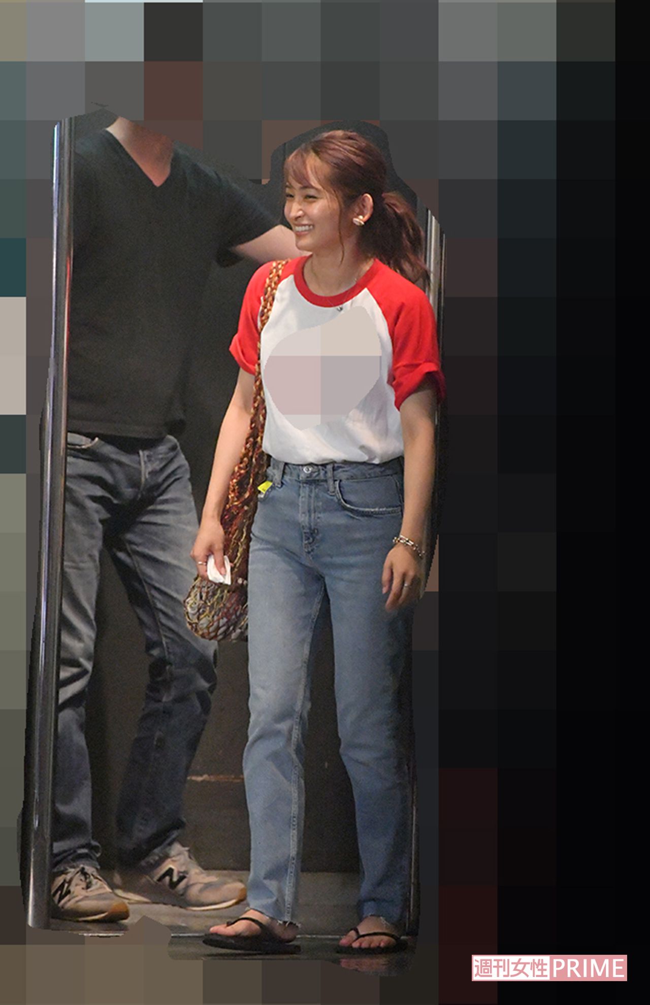 ライブ終了後、会場を後にした岡本玲（2019年8月）