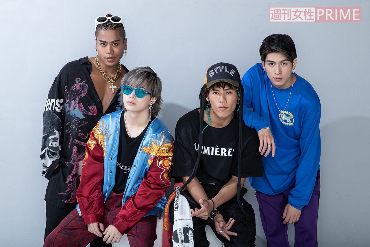 左から、LIKIYA、山本彰吾、後藤拓磨、長谷川慎　撮影／廣瀬靖士（'18年撮影）