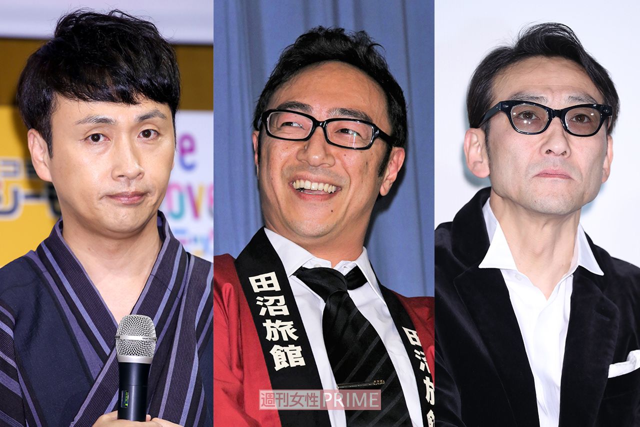 （左から）児嶋一哉、角田晃広、吹越満