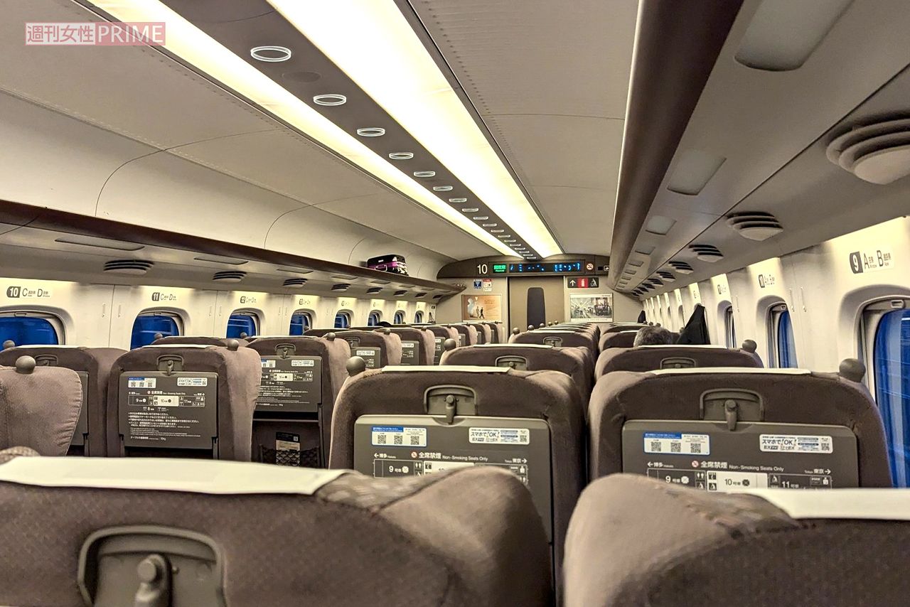 東海道新幹線こだまグリーン車　撮影／編集部