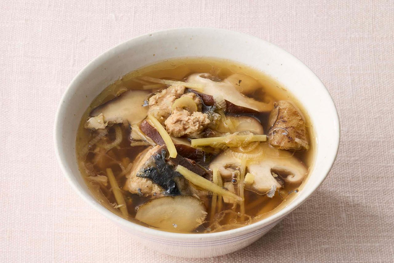 しょうが多めのけんちんさば汁