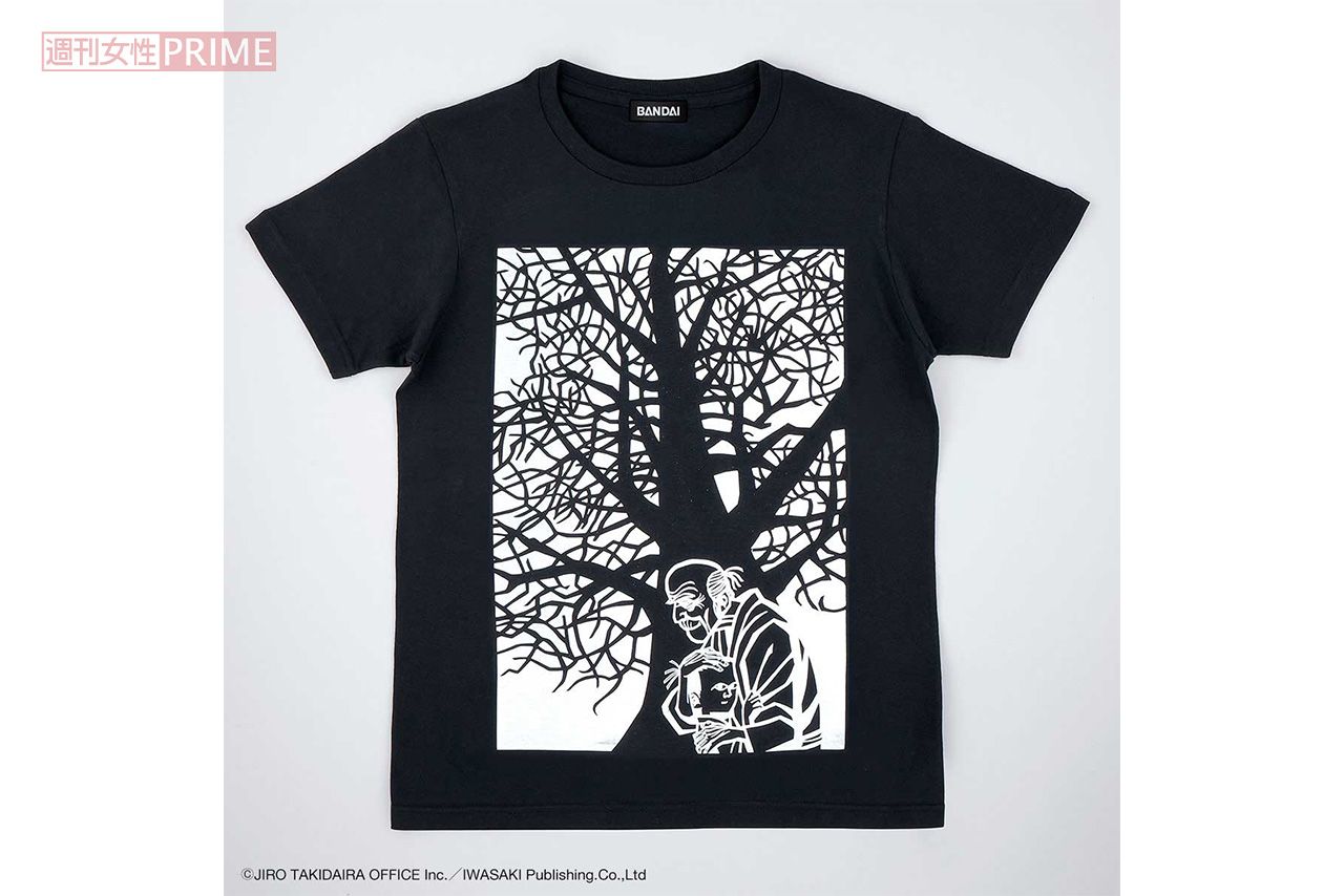 『モチモチの木』のストーリーを再現すべく、暗闇で木に明かりが灯っているように蓄光素材が