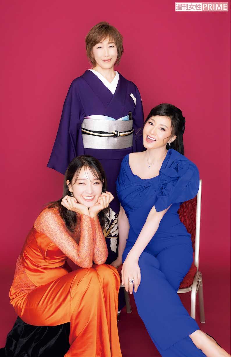 上から高島礼子、藤原紀香、剛力彩芽　撮影／矢島泰輔