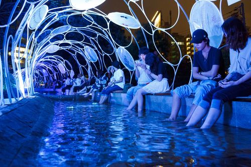 小川に足を浸して〝日本の涼〟を堪能／東京ミッドタウン「MIDTOWN LOVES SUMMER 2017」