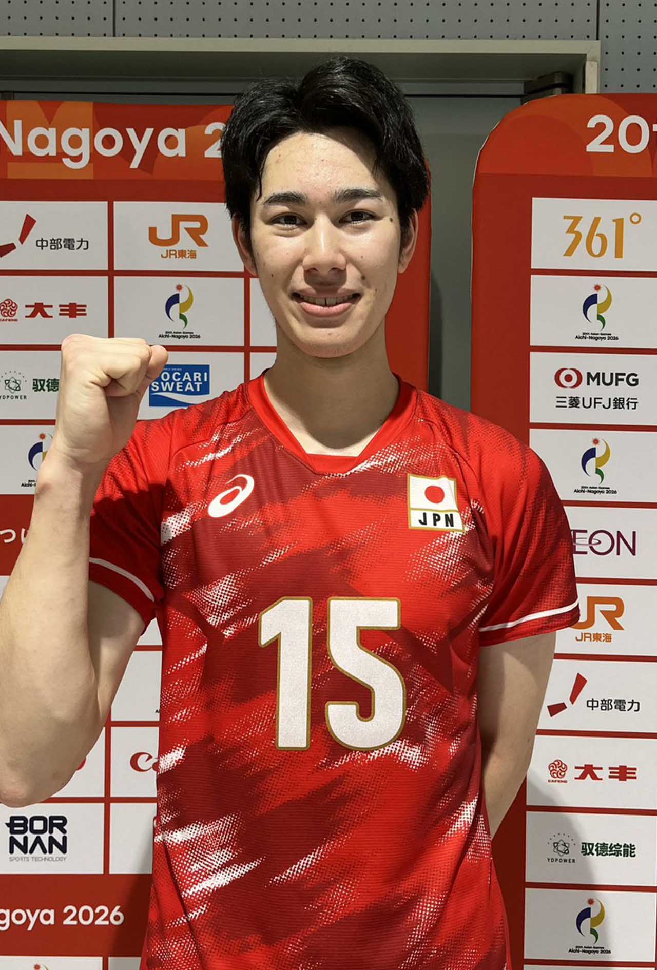 ウズベキスタン戦でチーム最多15得点をした甲斐優斗選手（TBSバレーボール公式Xより）