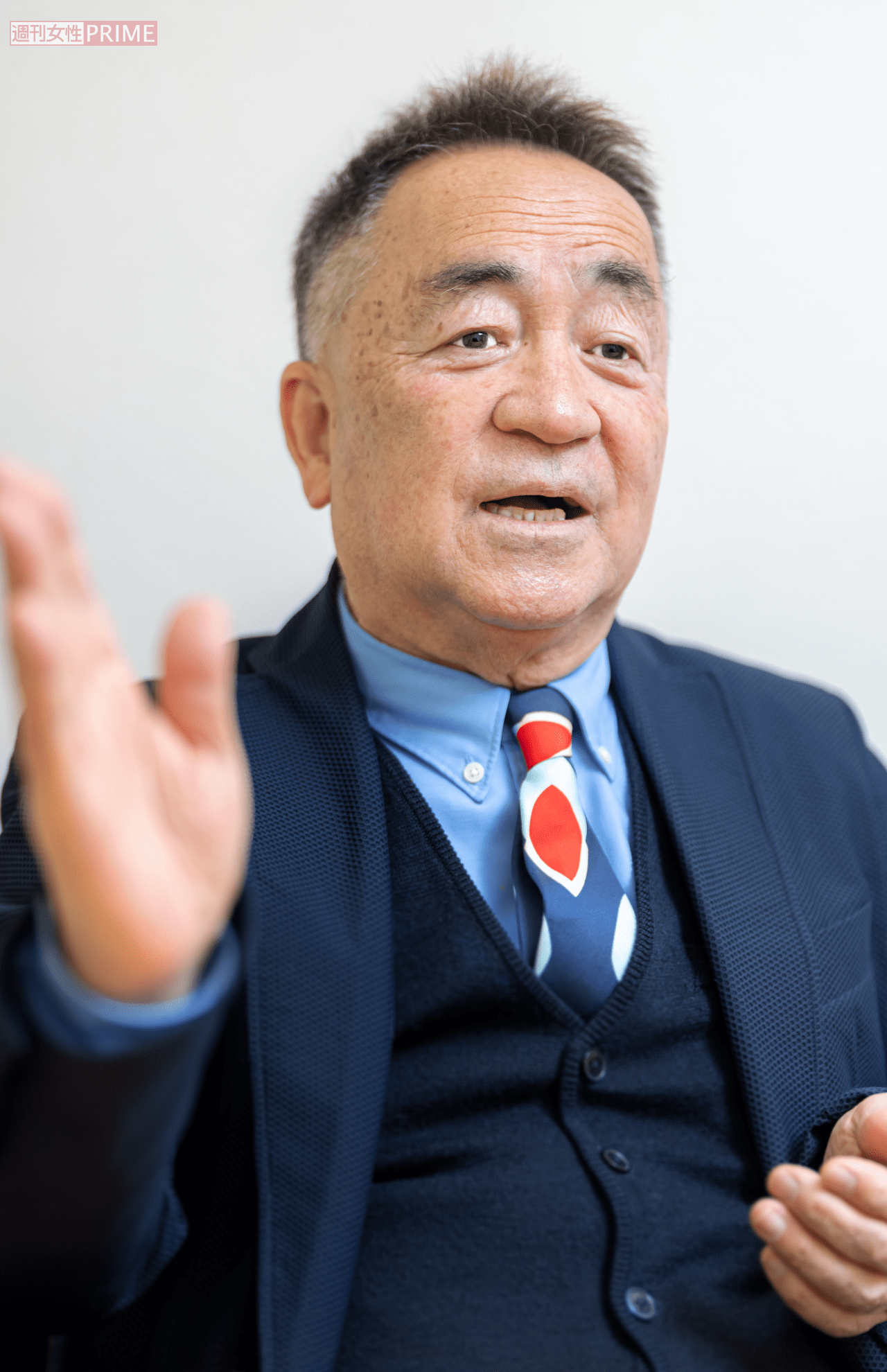 タレント・せんだみつお（76）撮影／佐藤靖彦