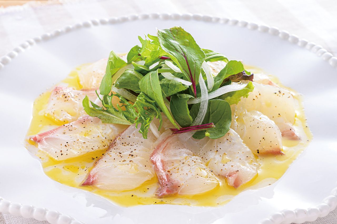 鯛のカルパッチョ