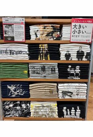 話題になった神ディスプレイ（ユニクロ公式Xより）