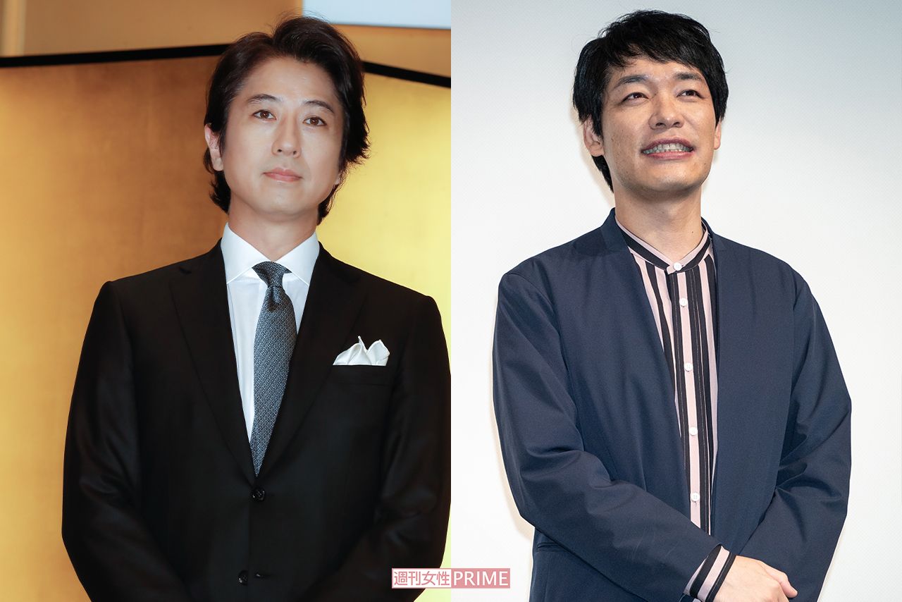 谷原章介（左）と川島明（右）