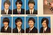 堀越高等学校の卒業アルバムでの中村隼人(左上・名前は本名のため伏せ字)。中村の右から時計回りに神木隆之介、入江甚儀、山田涼介、野村周平、中島裕翔、知念侑李