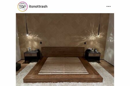 大谷翔平が最近購入したとみられるベッドフレーム（メディナさんのインスタグラムより）