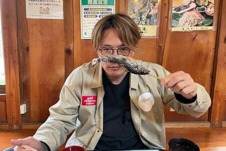【推しグルメ】イワナの塩焼き（700円）