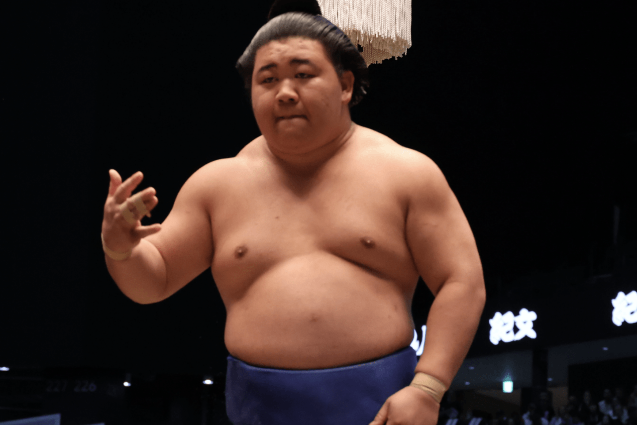 豊昇龍に勝利した藤ノ川（相撲協会公式Xより）