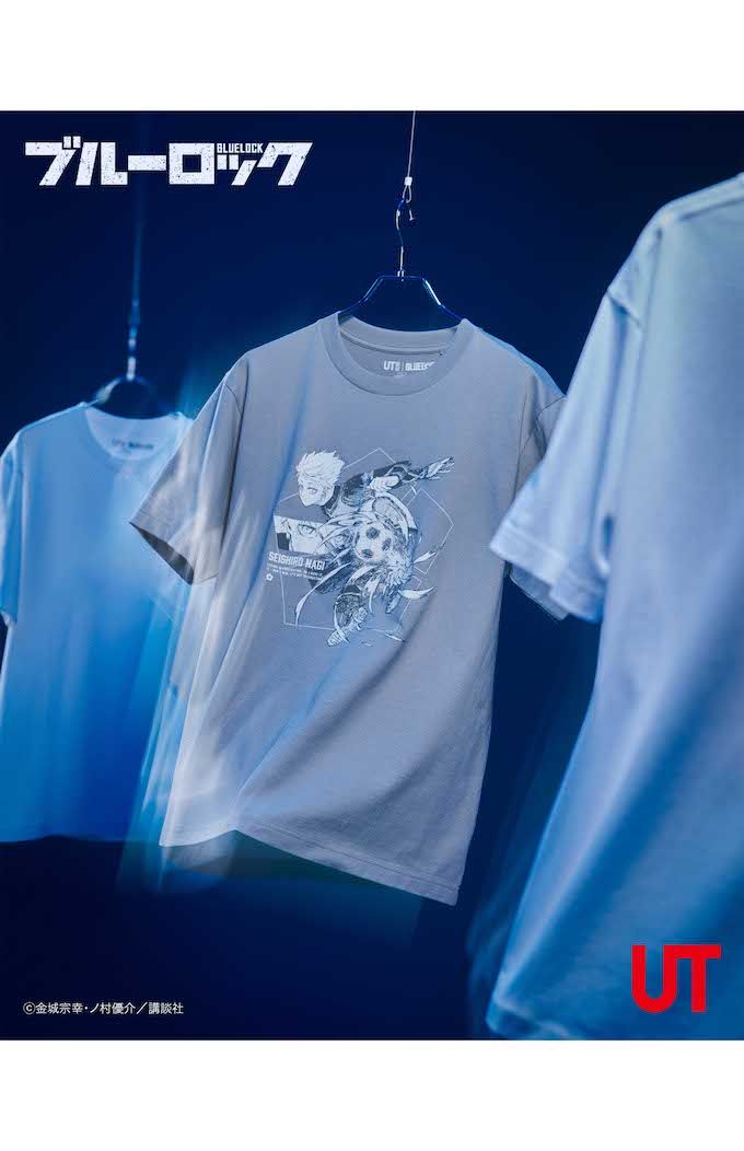 大人気漫画『ブルーロック』とのユニクロのコラボTシャツ（公式Xより）