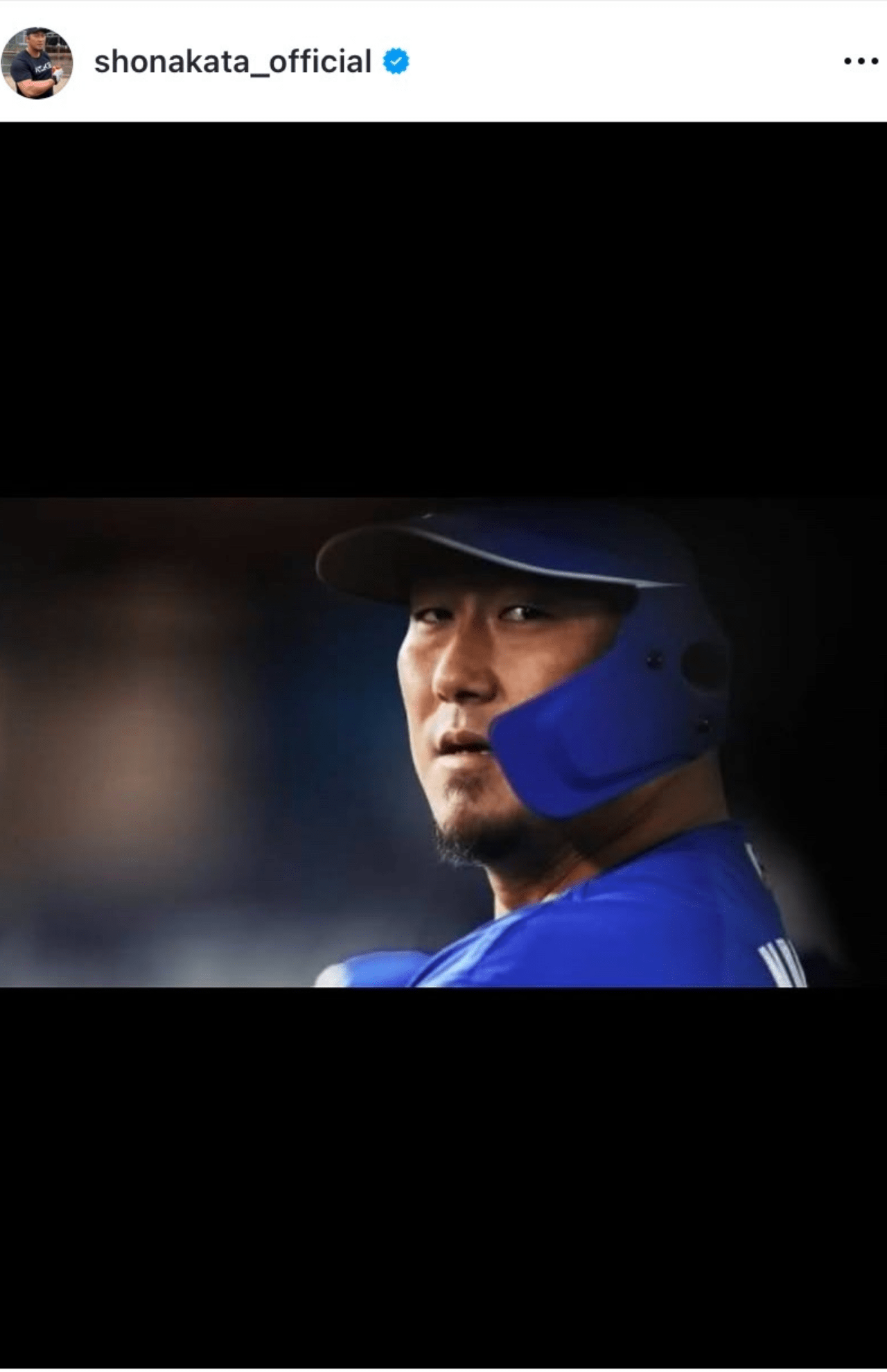 引退発表後、中田がインスタグラムに投稿した中日時代の写真（公式インスタグラムより）