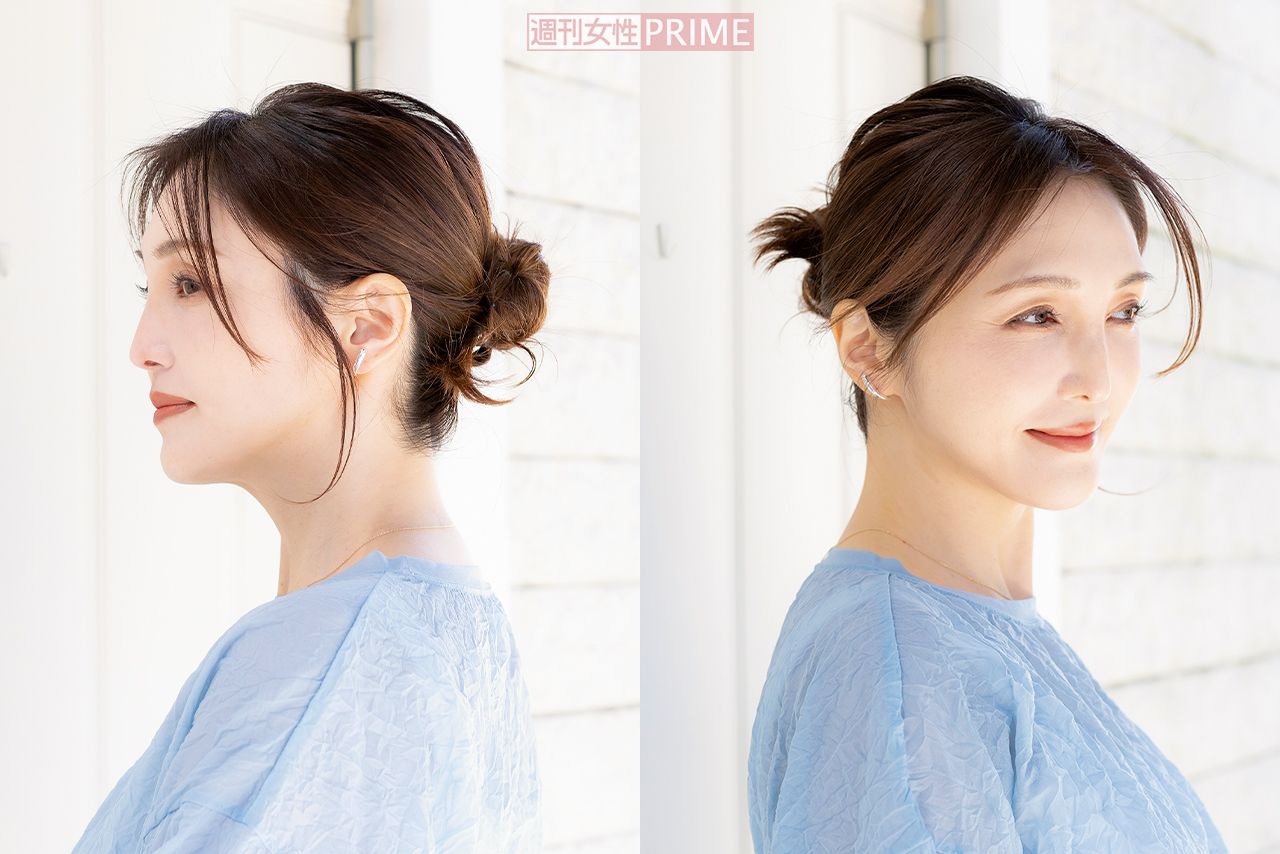 Style1「お団子ヘア」　撮影／矢島泰輔