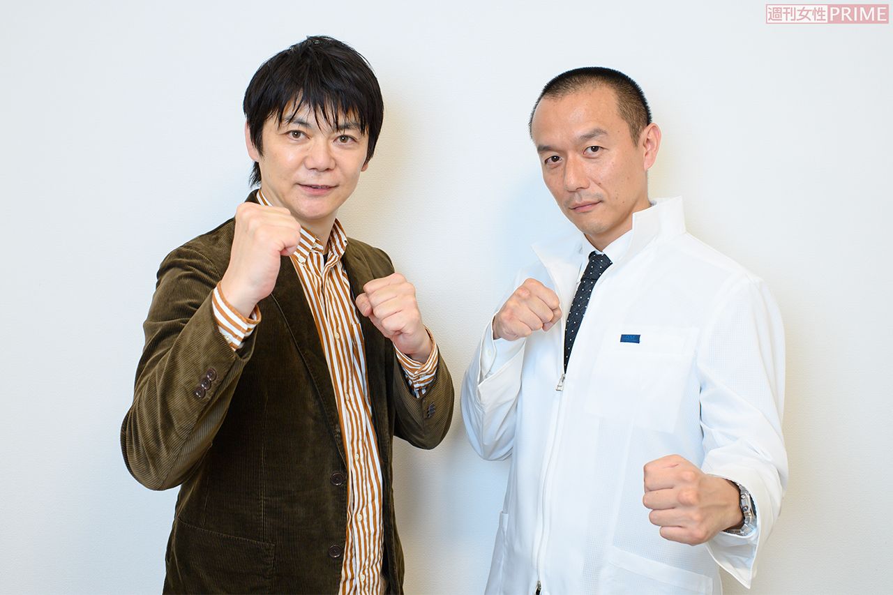 おふたりとも空手経験者。さすが、型が決まってます!