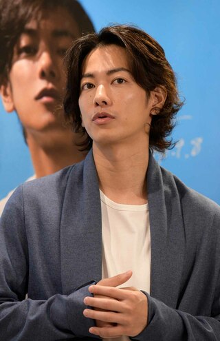 フォトブック『佐藤健ｉｎ半分、青い。』などの発売を記念した写真展で（2018年9月8日）