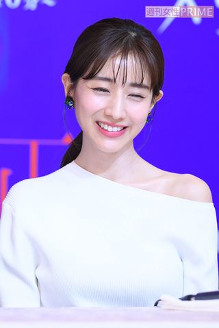 田中みな実　('19年1月、ドラマ『絶対正義』制作発表)