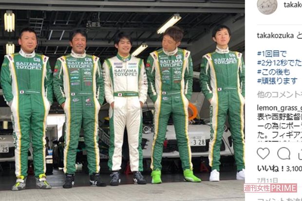 レース参戦のため、サーキットで練習も