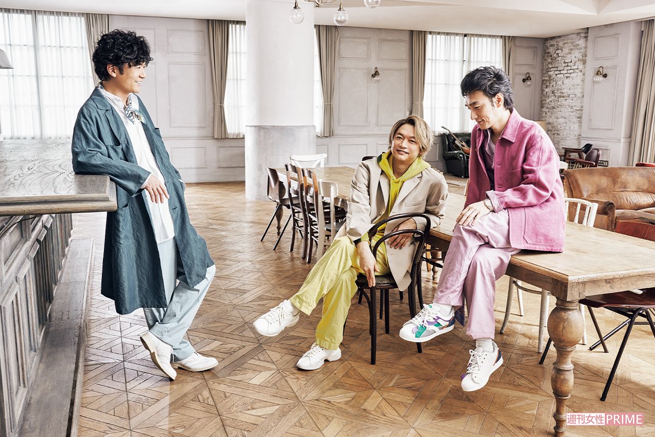 稲垣吾郎、香取慎吾、草なぎ剛（'21年4月）　撮影／廣瀬靖士