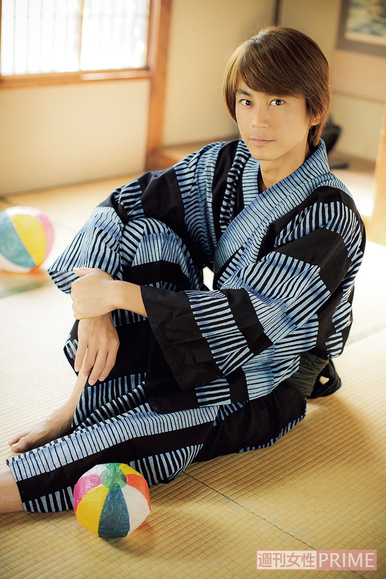 '13年7月。「明治座公演の後、お休みをいただいたので大好きな海に行ってきました！いつかダイビングにも挑戦してみたいけど、今回は素潜りで。気づいたら2～3時間ずーっと動画を撮っていました。全然飽きなくて、本当に楽しかった」　撮影／廣瀬靖士、本誌写真班