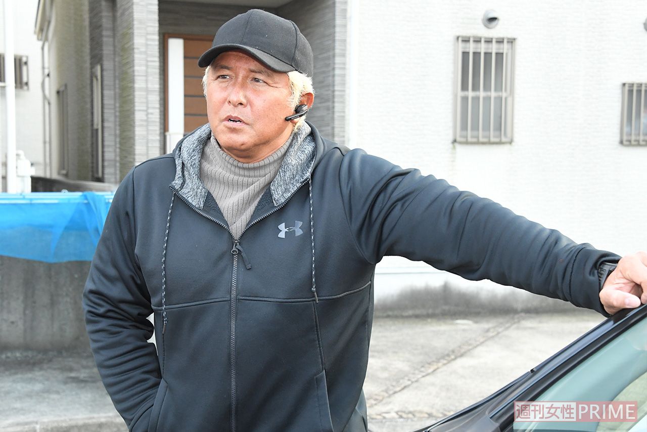 車に手をかけ、取材に答えてくれた坂本一生