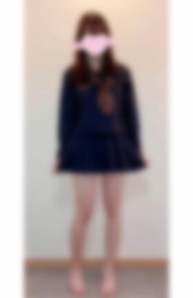 JKリフレに在籍していたと思われる女性の全身写真（現在は削除）