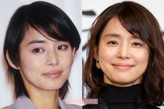 石田ゆり子（左・1990年代、右・2019年）