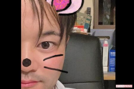 自撮りアプリでネズミになる堀雄帆容疑者（本人のSNSより）