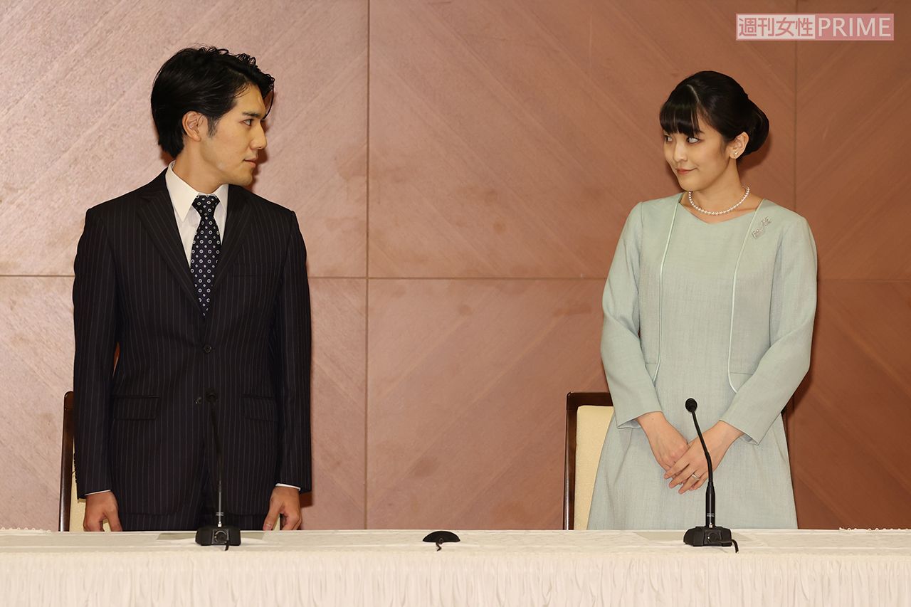 結婚会見では眞子さんが圭さんに目配せする瞬間も