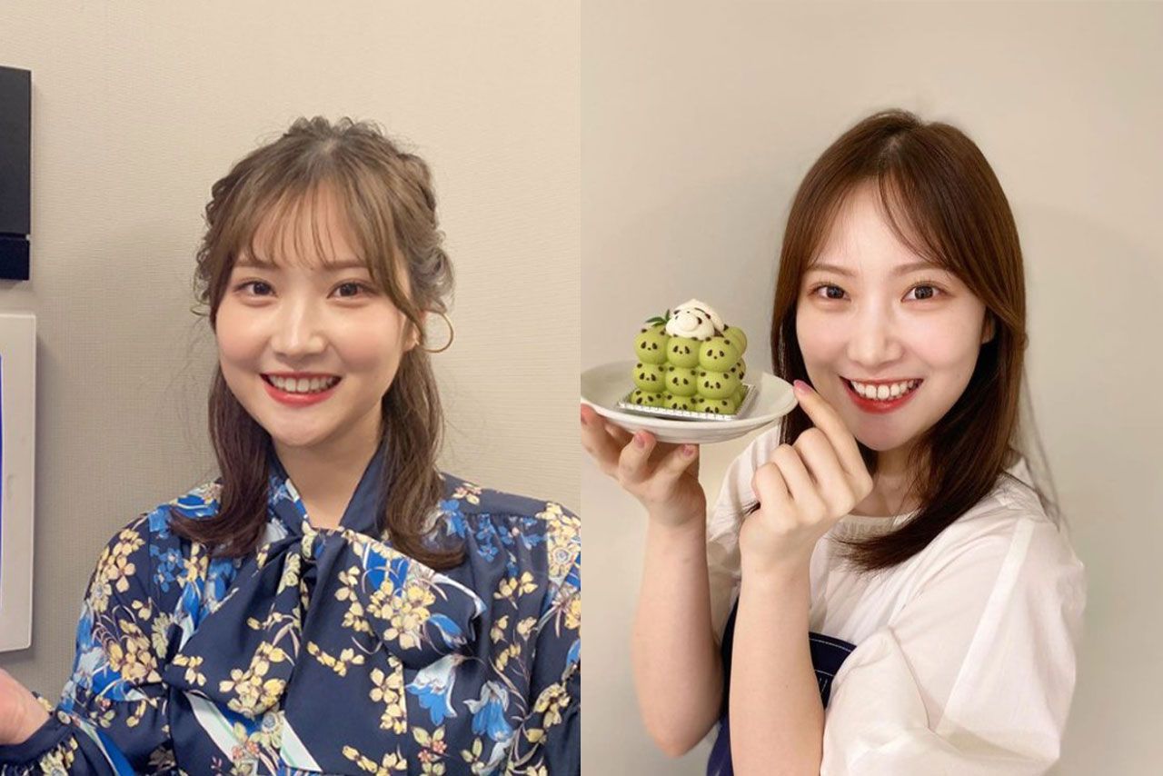 左は2022年1月、右は休養直前の2023年7月の野村彩也子アナ（本人のＸとインスタグラムより）