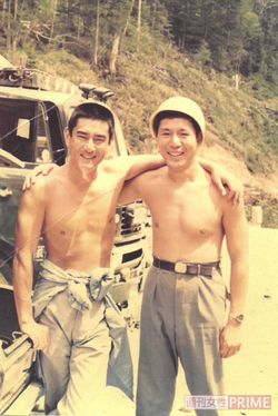 映画『網走番外地』撮影中の高倉さんのもとへ陣中見舞いに訪れたことも